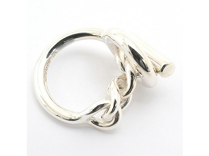 Ring Hermès Anel Croisette Masculino Hermes Prata - vista 4