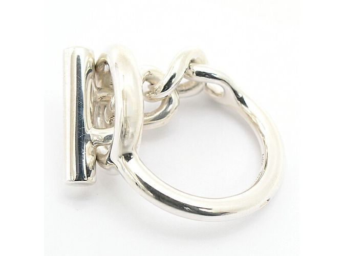 Ring Hermès Anel Croisette Masculino Hermes Prata - vista 5
