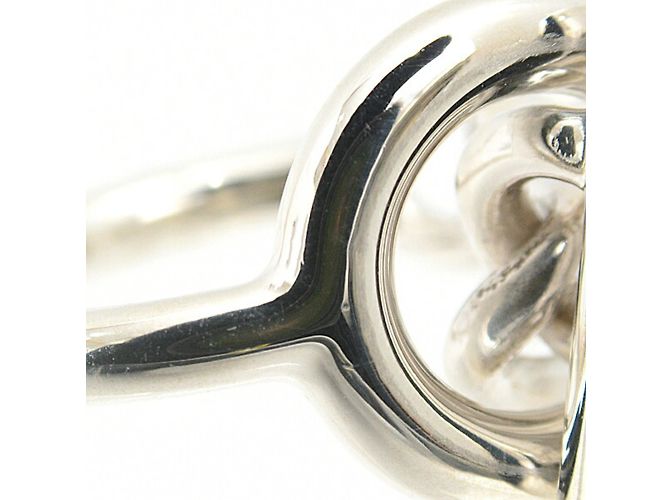 Ring Hermès Anel Croisette Masculino Hermes Prata - vista 8