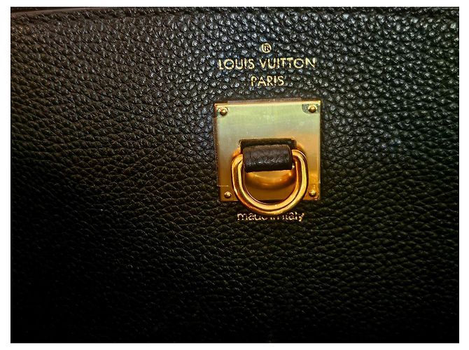 Louis Vuitton City Steamer XL in pelle di vitello perlato nera Nero - vista 9
