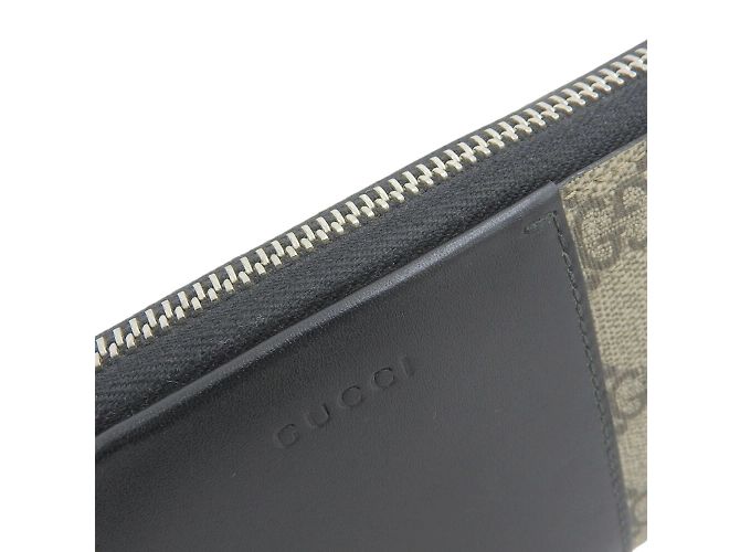 Gucci GG Supreme Langbörse Schwarz Beige - Ansicht 6