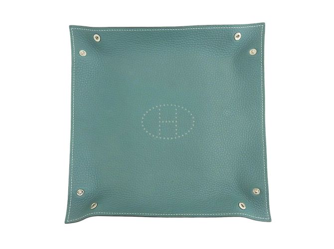 Hermès Hermes Vide Poche Schmuckschale Blau Grün - Ansicht 4