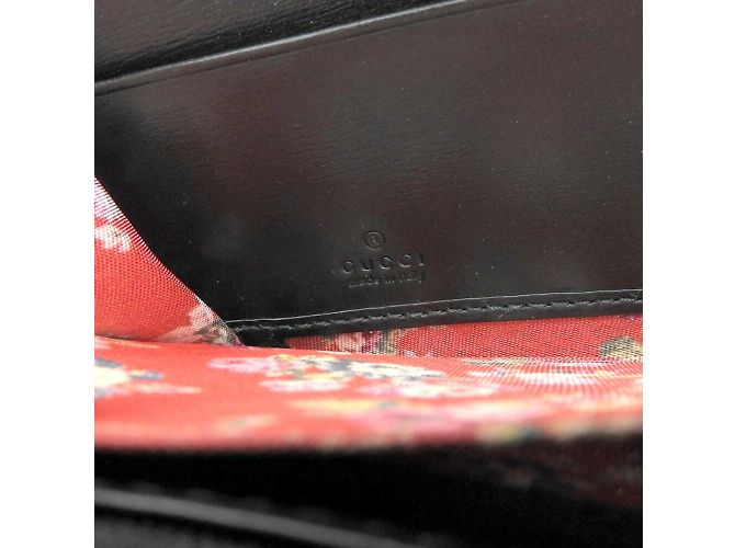 GUCCI Ophidia GG Marmont Cartera Larga Negro - vista 8