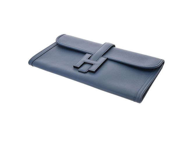 Hermès Borsa Clutch Hermes Jige Elan 29 in Agata Blu - vista 4