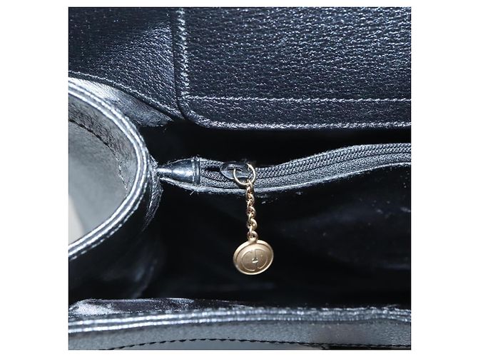 Borsa a mano in pelle Gucci Bamboo nera e oro 002 1186 0259 Auth mr1334 Nero D'oro - vista 17