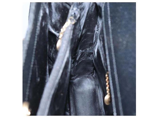 Borsa a mano in pelle Gucci Bamboo nera e oro 002 1186 0259 Auth mr1334 Nero D'oro - vista 20