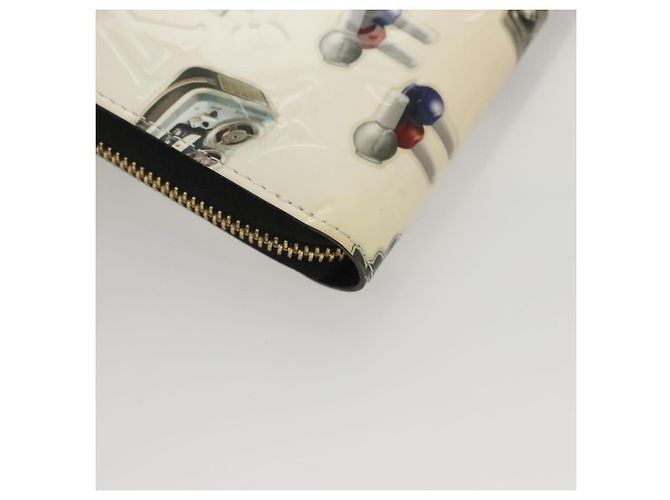 LOUIS VUITTON Monogram Vernis Nicolas Ghesquire Zippy Wallet M50370 Auth 119251 Bianco - vista 16