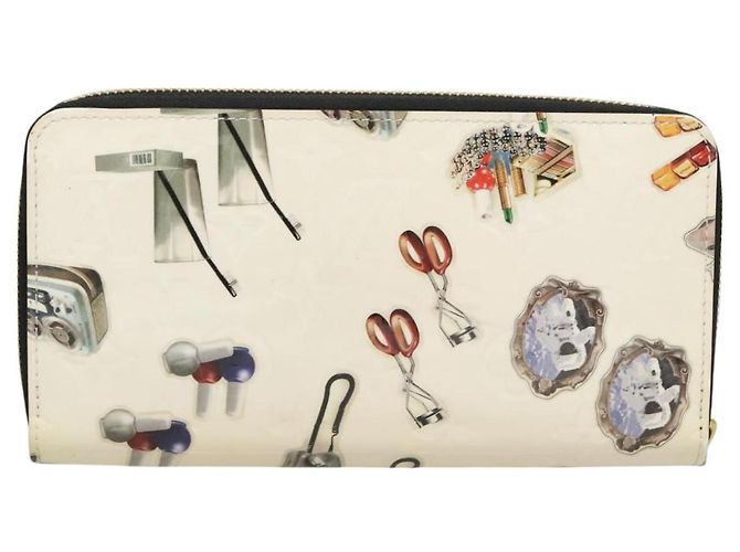 LOUIS VUITTON Monogram Vernis Nicolas Ghesquire Zippy Wallet M50370 Auth 119251 Bianco - vista 2