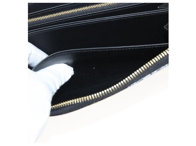 LOUIS VUITTON Monogram Vernis Nicolas Ghesquire Zippy Wallet M50370 Auth 119251 Bianco - vista 21