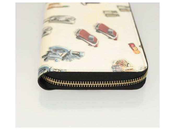 LOUIS VUITTON Monogram Vernis Nicolas Ghesquire Zippy Wallet M50370 Auth 119251 Bianco - vista 3