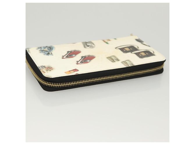 LOUIS VUITTON Monogram Vernis Nicolas Ghesquire Zippy Wallet M50370 Auth 119251 Bianco - vista 5