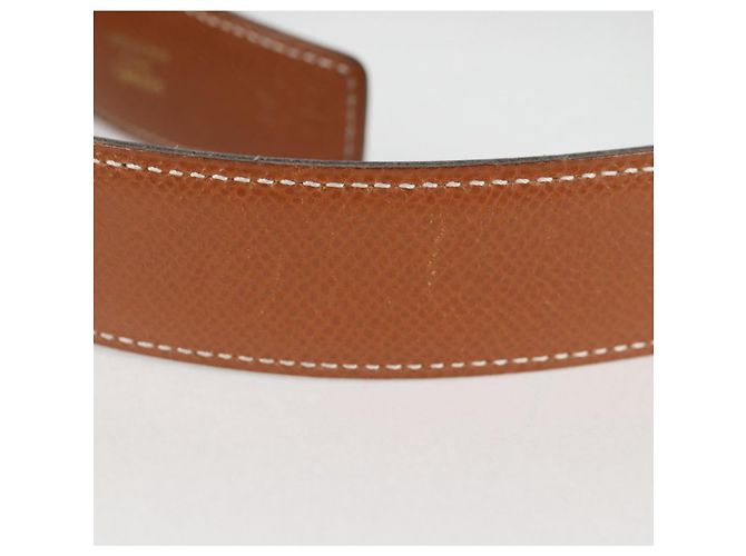 Hermès Cintura in pelle HERMES Constance 33,1" Marrone Nero Auth 121288M - vista 6