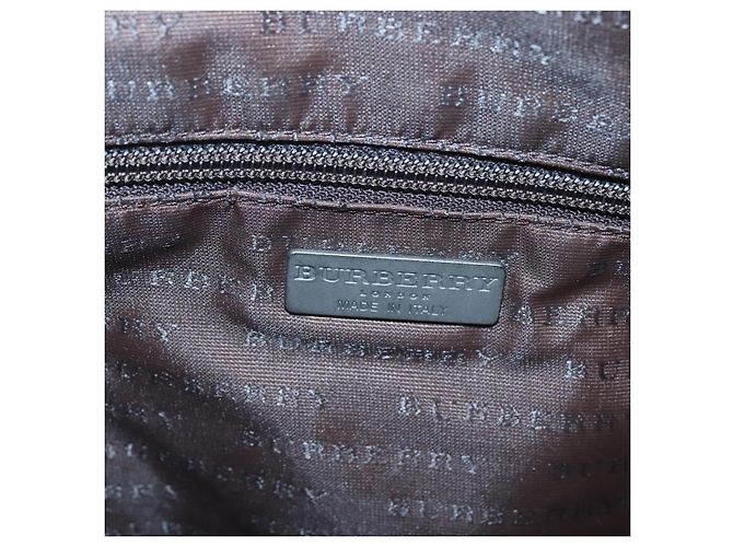 Burberry Sac fourre-tout Nova Check en PVC noir Auth th6087 - vue 17
