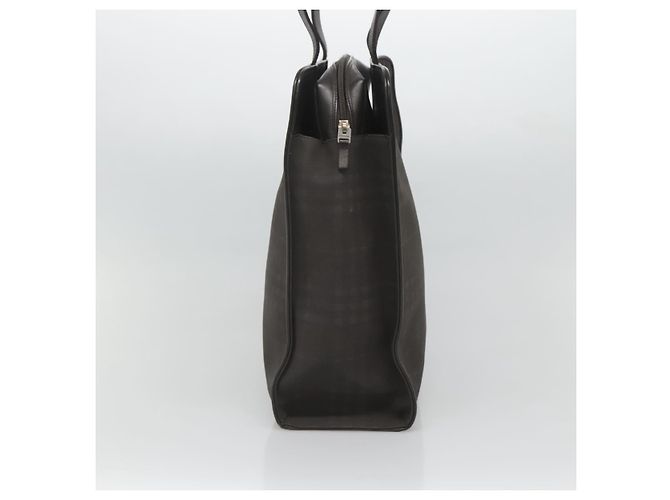 Burberry Sac fourre-tout Nova Check en PVC noir Auth th6087 - vue 3