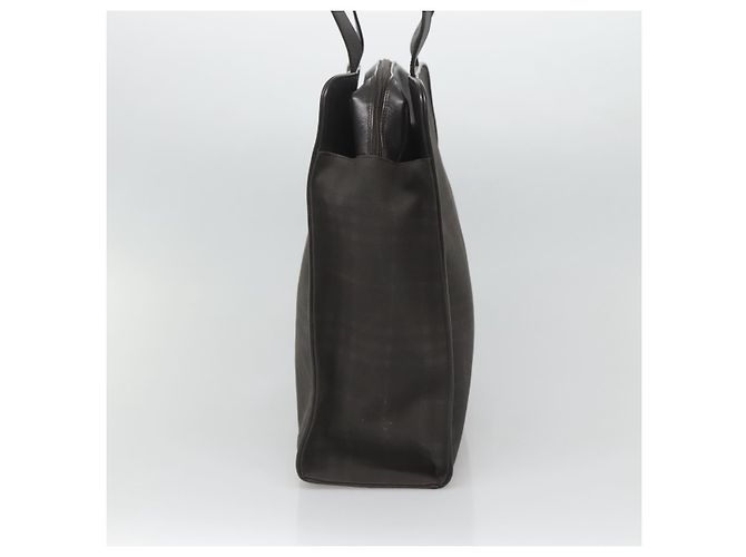 Burberry Sac fourre-tout Nova Check en PVC noir Auth th6087 - vue 4