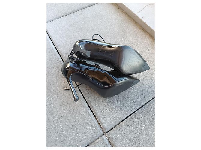 Décolleté Louis Vuitton Pelle Lucida Nera Nero - vista 11