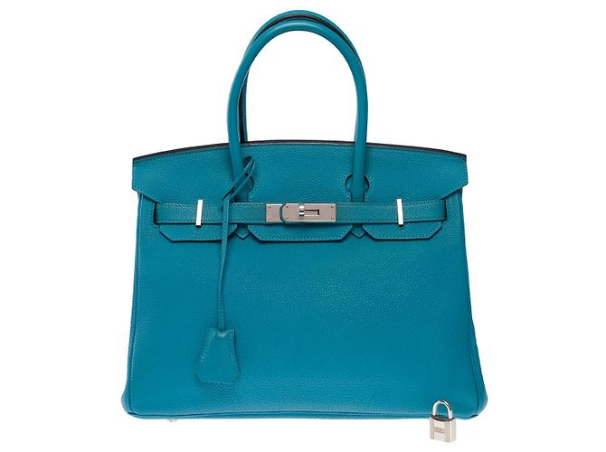 Hermès Bolsa HERMES Birkin 30 em Couro Azul - 102669 - vista 3