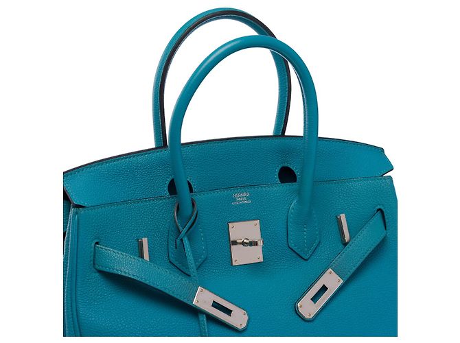 Hermès Bolsa HERMES Birkin 30 em Couro Azul - 102669 - vista 7