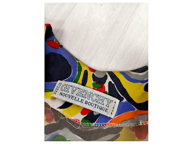 Givenchy abito multicolore in seta - vista 5
