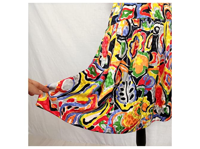 Givenchy abito multicolore in seta - vista 8