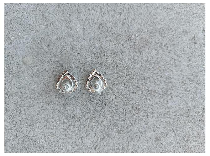 Orecchini Christopher Kane a cuore con strass Swarovski argento - vista 5