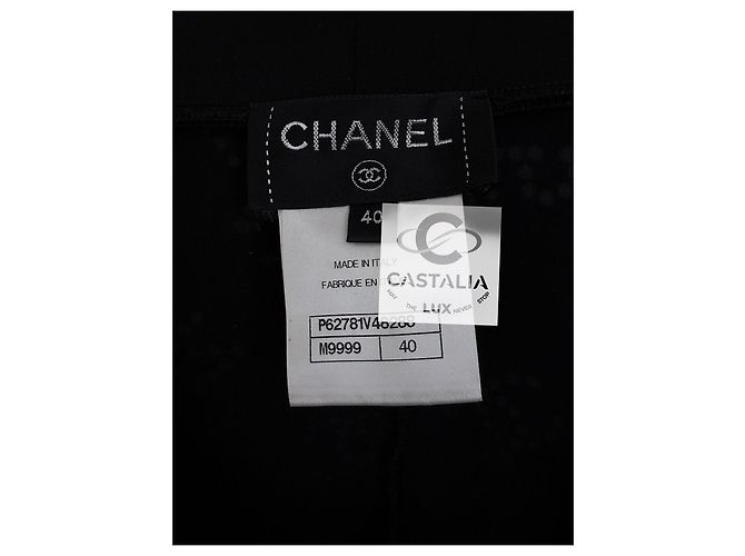 Chanel Ikonische CC Eternal Codes Leggings 40 Schwarz - Ansicht 12