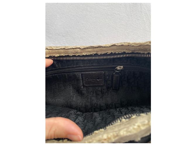 Borsa corsetto da balletto Dior di John Galliano Nero Beige - vista 10