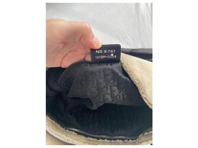 Borsa corsetto da balletto Dior di John Galliano Nero Beige - vista 12