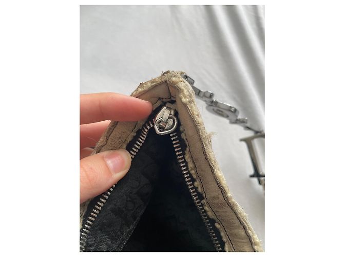 Borsa corsetto da balletto Dior di John Galliano Nero Beige - vista 13