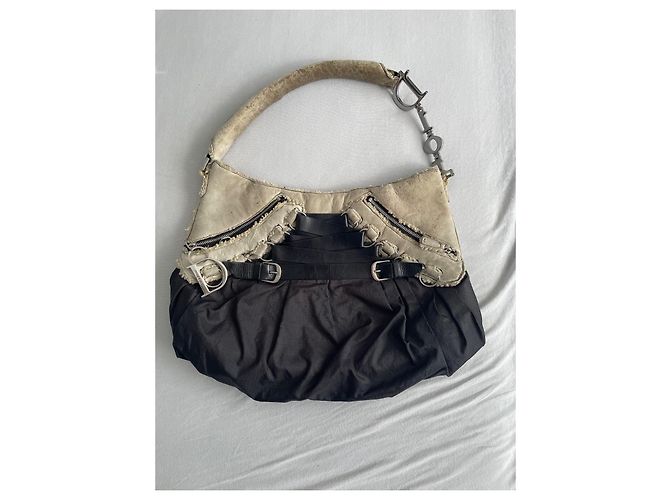 Borsa corsetto da balletto Dior di John Galliano Nero Beige - vista 2