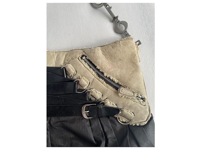 Borsa corsetto da balletto Dior di John Galliano Nero Beige - vista 3