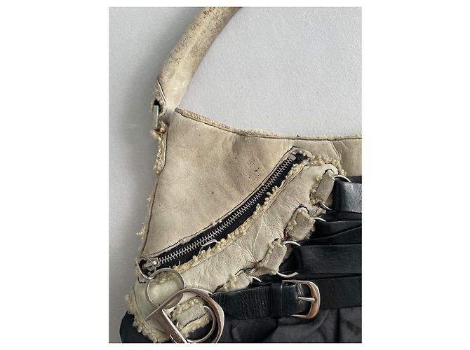 Borsa corsetto da balletto Dior di John Galliano Nero Beige - vista 4