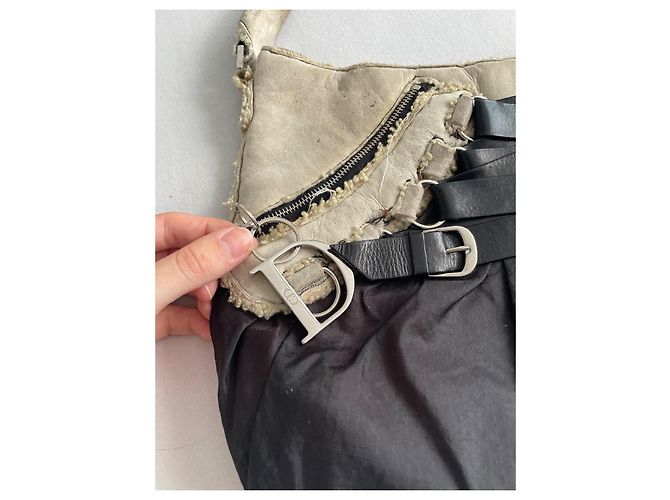 Borsa corsetto da balletto Dior di John Galliano Nero Beige - vista 5