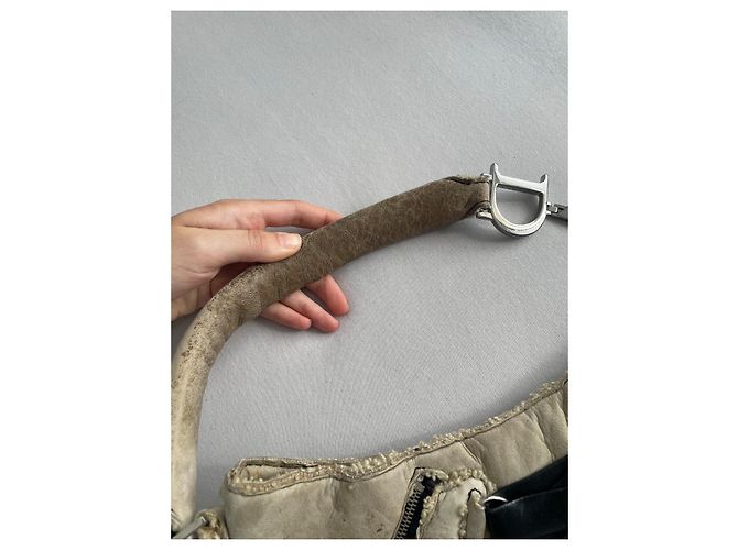 Borsa corsetto da balletto Dior di John Galliano Nero Beige - vista 6