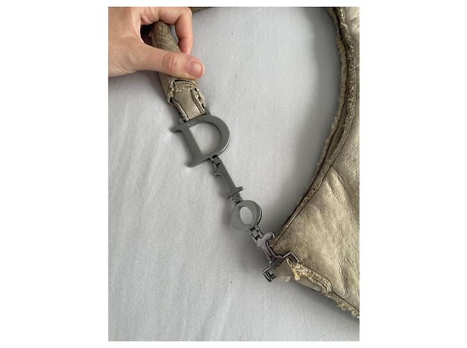 Borsa corsetto da balletto Dior di John Galliano Nero Beige - vista 7
