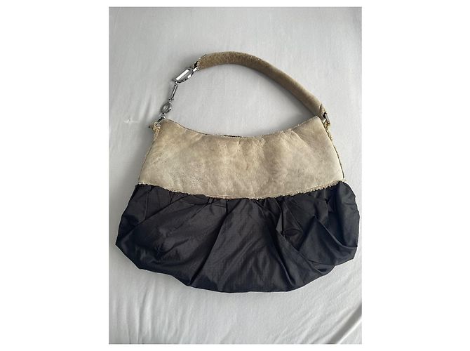 Borsa corsetto da balletto Dior di John Galliano Nero Beige - vista 8
