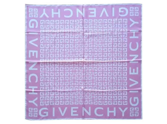 LENÇO DE SEDA 4G GIVENCHY. Branco Fuschia - vista 2