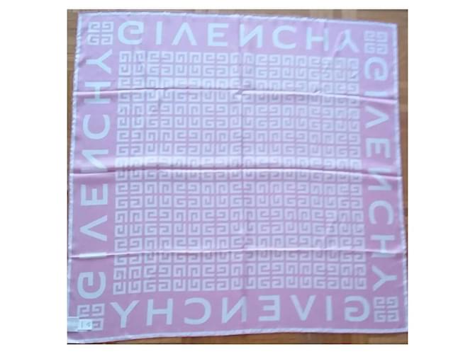 LENÇO DE SEDA 4G GIVENCHY. Branco Fuschia - vista 4
