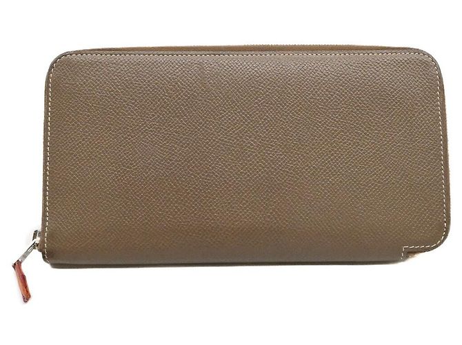 Portafoglio Lungo in Seta Azap di Hermès Grigio - vista 3