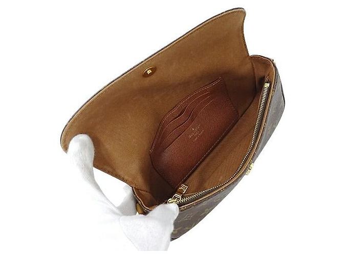 Borsa a spalla 2 in 1 Monogram Louis Vuitton Ivy Marrone - vista 5