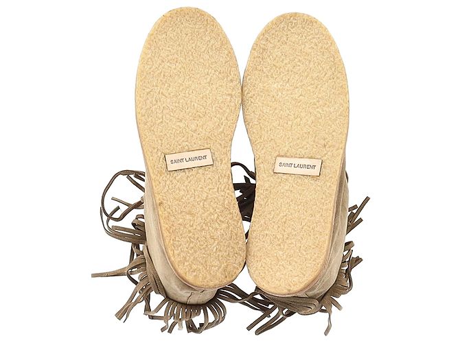 Nino Fransen Stiefeletten von Saint Laurent aus braunem Wildleder Rot - Ansicht 11