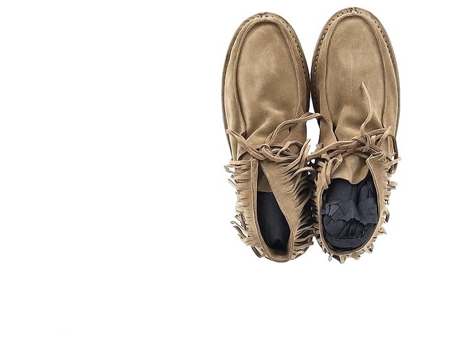 Nino Fransen Stiefeletten von Saint Laurent aus braunem Wildleder Rot - Ansicht 12