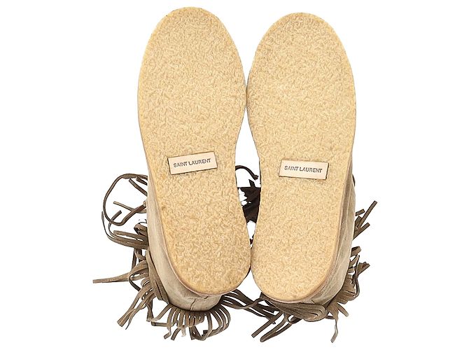 Nino Fransen Stiefeletten von Saint Laurent aus braunem Wildleder Rot - Ansicht 5