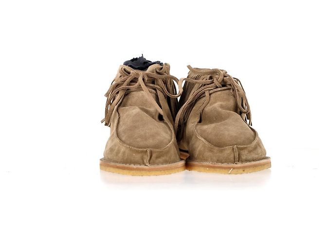 Nino Fransen Stiefeletten von Saint Laurent aus braunem Wildleder Rot - Ansicht 8