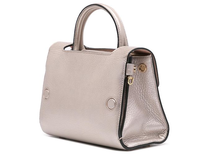 Bolsa Diorever em couro de bezerro graneado prateado - vista 2