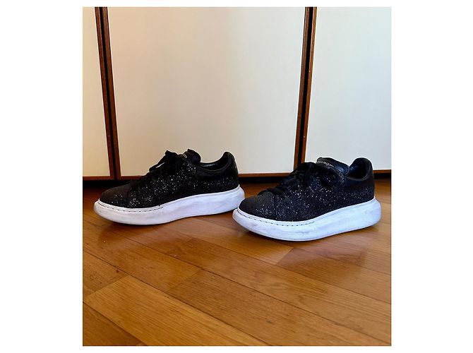 Alexander McQueen Oversize Sneaker Leder Schwarz 40 - Ansicht 2