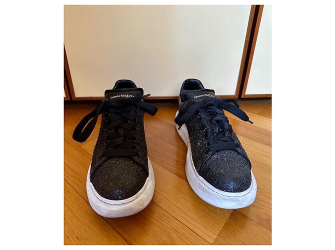 Alexander McQueen Oversize Sneaker Leder Schwarz 40 - Ansicht 4