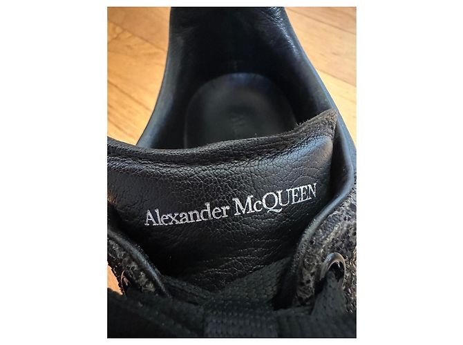 Alexander McQueen Oversize Sneaker Leder Schwarz 40 - Ansicht 7
