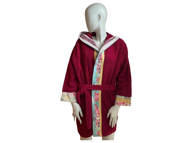 Accappatoio Kenzo in cotone colorato Rosso - vista 3