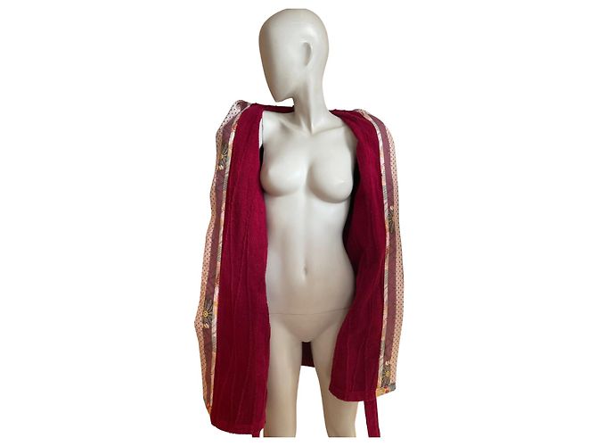 Accappatoio Kenzo in cotone colorato Rosso - vista 5